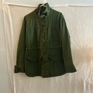 Olive Green Military Style Jacket